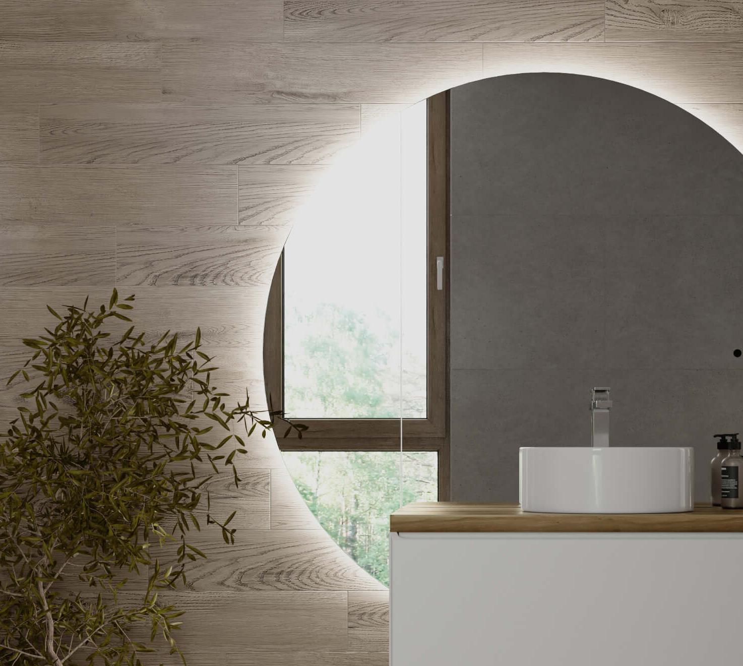 Зеркало Solis new 34 (месяц) с подсветкой 