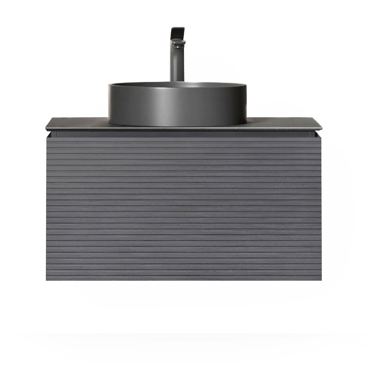 Тумба Stone 80 подвесная антрацит