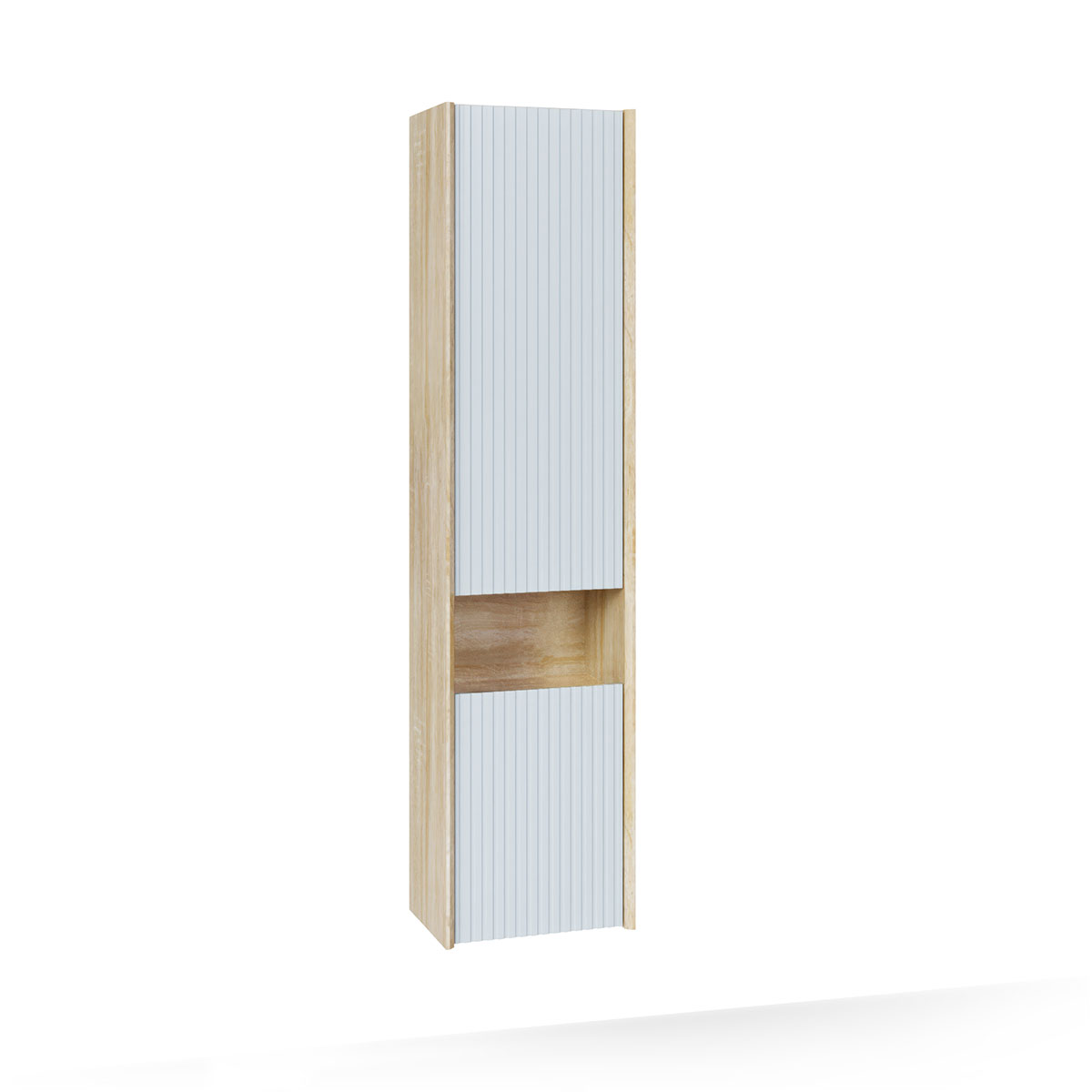 Пенал Tossony 140 подвесной Сонома светлая/Белый