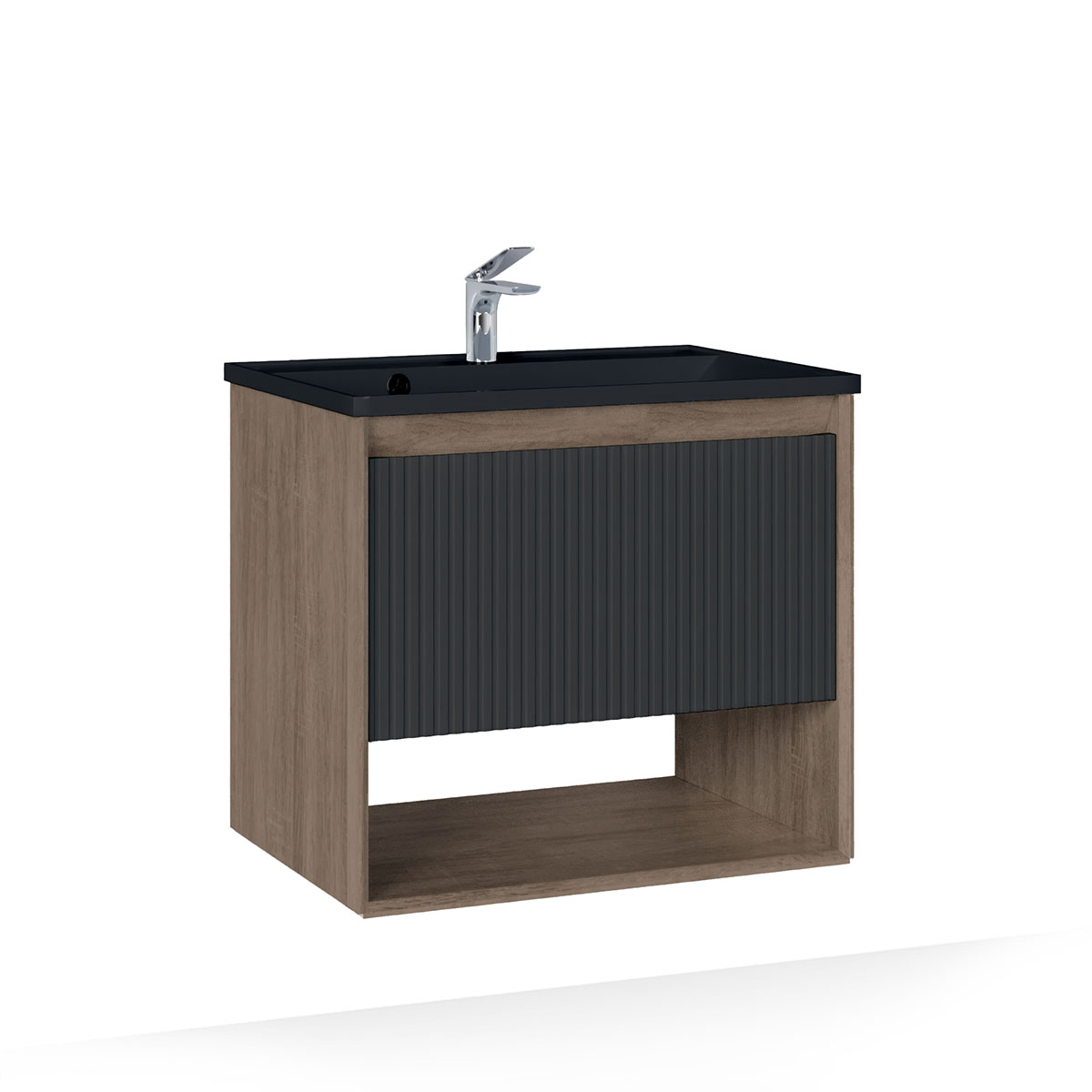 Тумба Tossony 70 подвесная Дуб Самдал/Антрацит