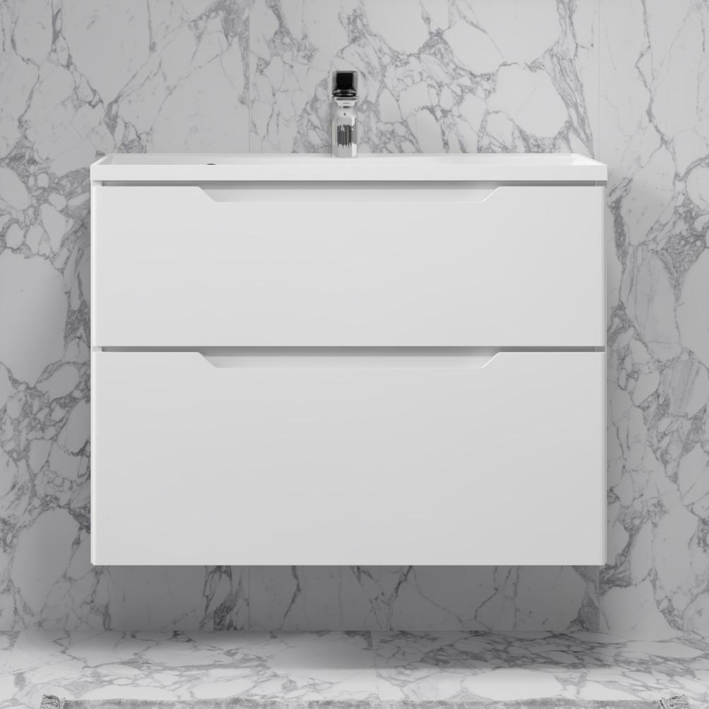 Тумба Slide 75 подвесная белая