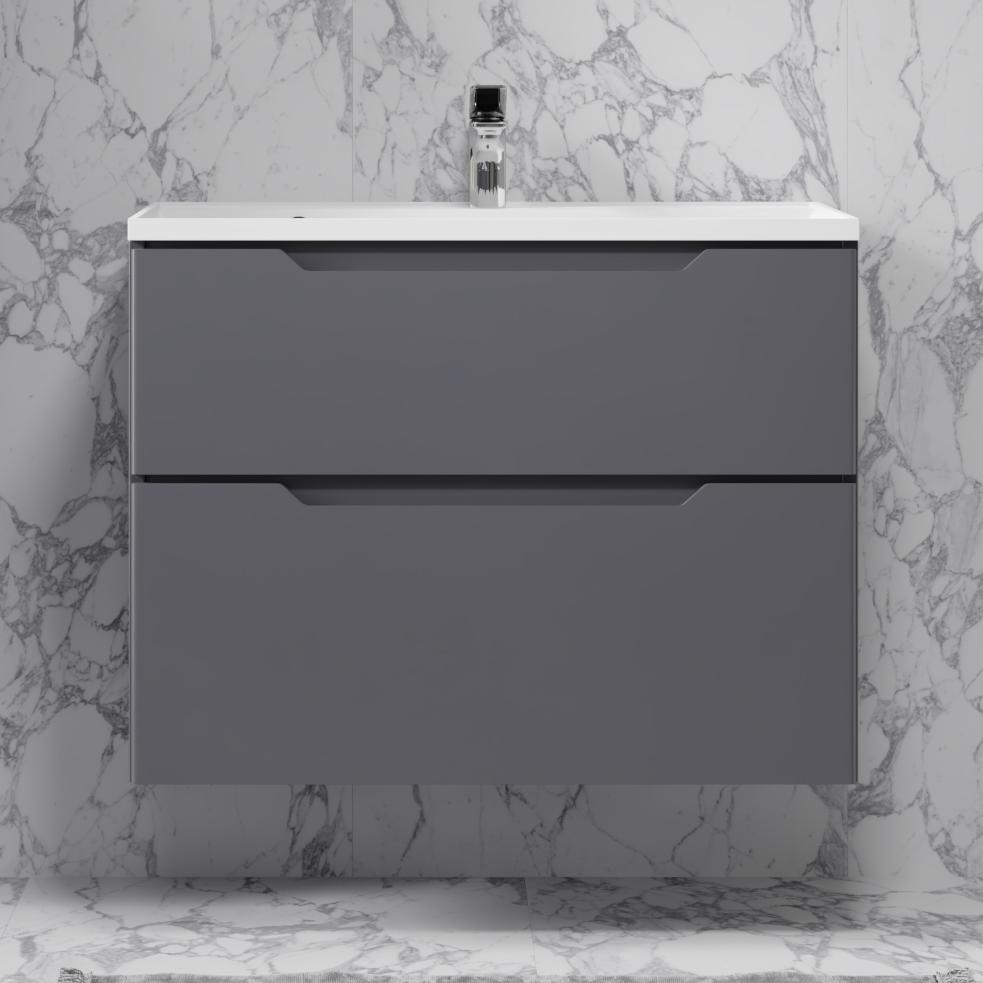 Тумба Slide 75 подвесная, антрацит