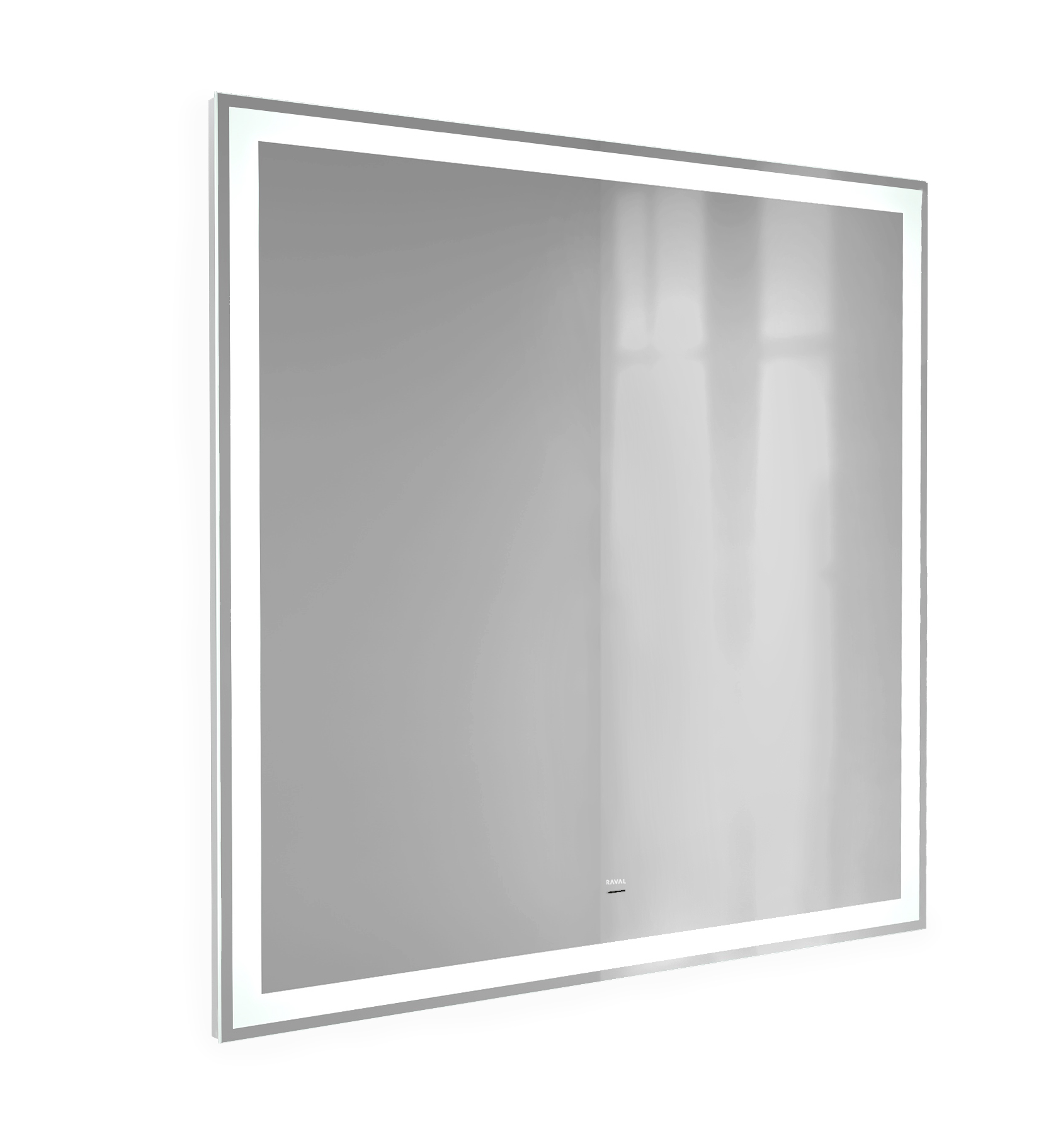 Зеркало Slide 80 с подсветкой и часами