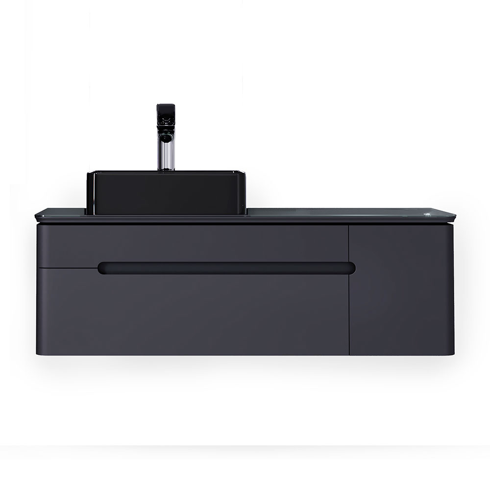 Тумба Shine 120 антрацит с Медиа Модулем