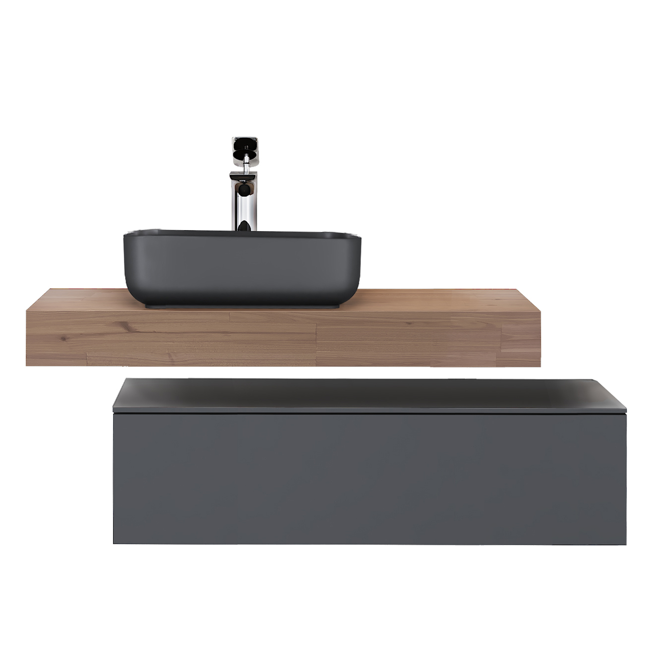 Тумба Modulare 100 подвесная антрацит