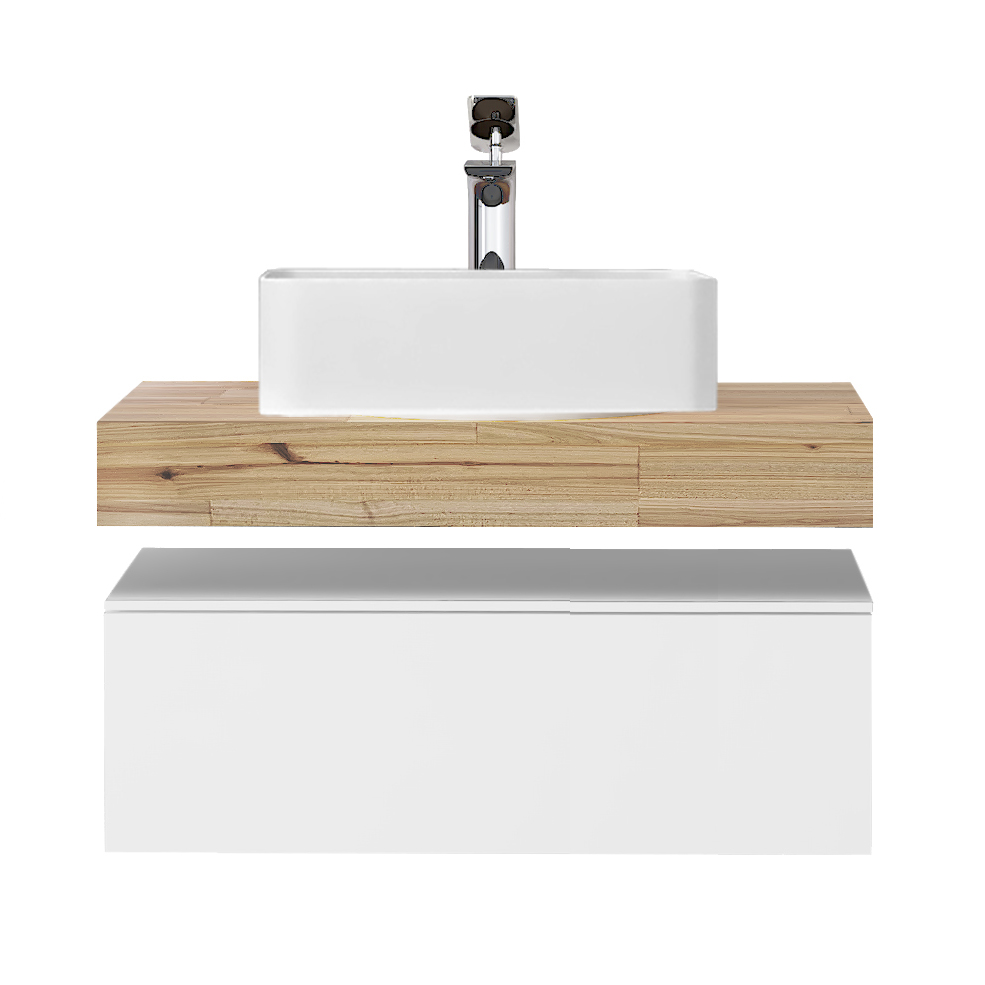 Тумба Modulare 80 подвесная белая