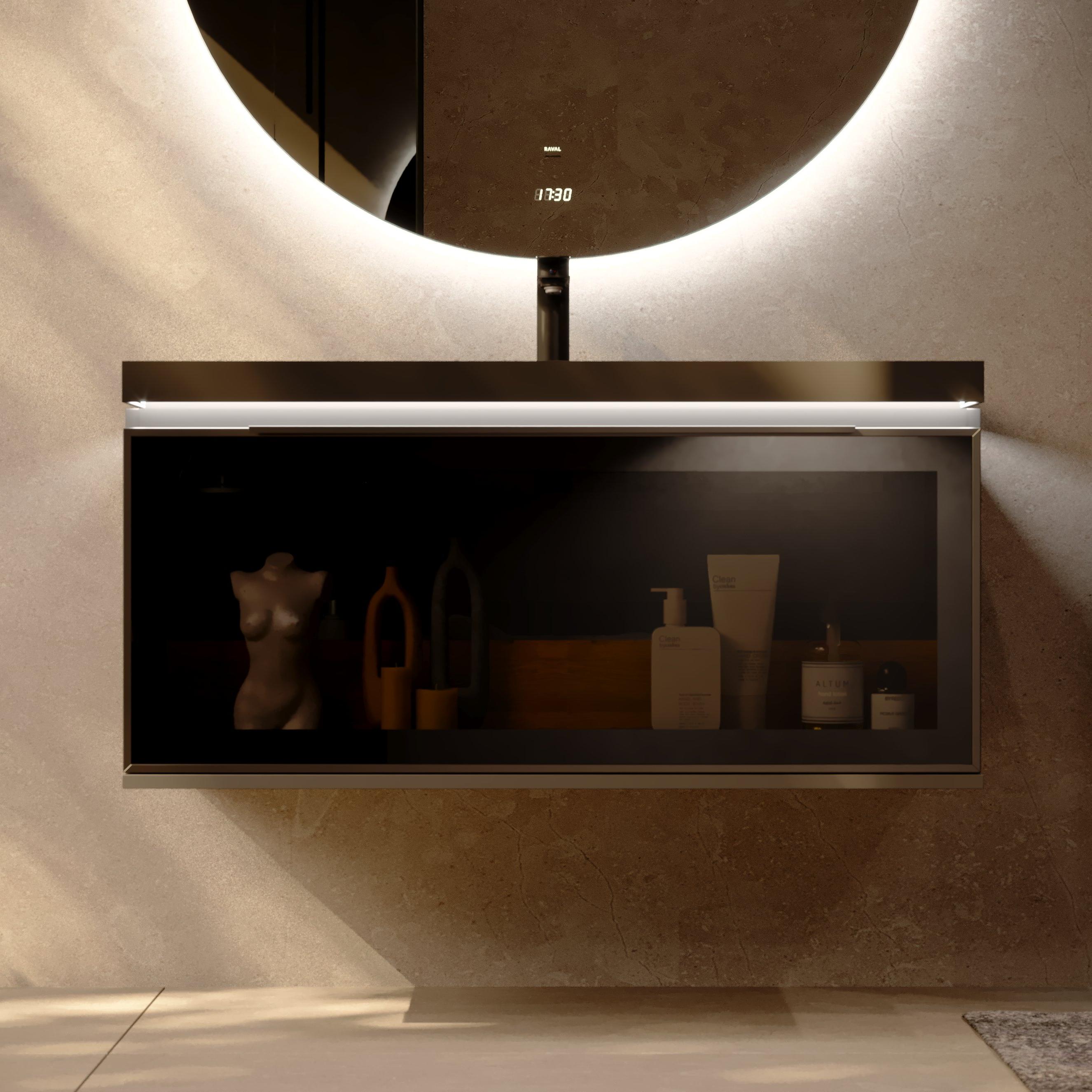 Тумба Notte 100 подвесная Dark Grey