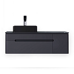 Тумба Shine 120 антрацит подвесная