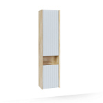 Пенал Tossony 140 подвесной Сонома светлая/Белый