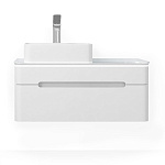 Тумба Shine 90 подвесная белая